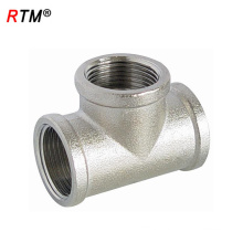 B17 6 8 3 way nickel pipe joint tubes plumbing pipes brass plumbing fittings